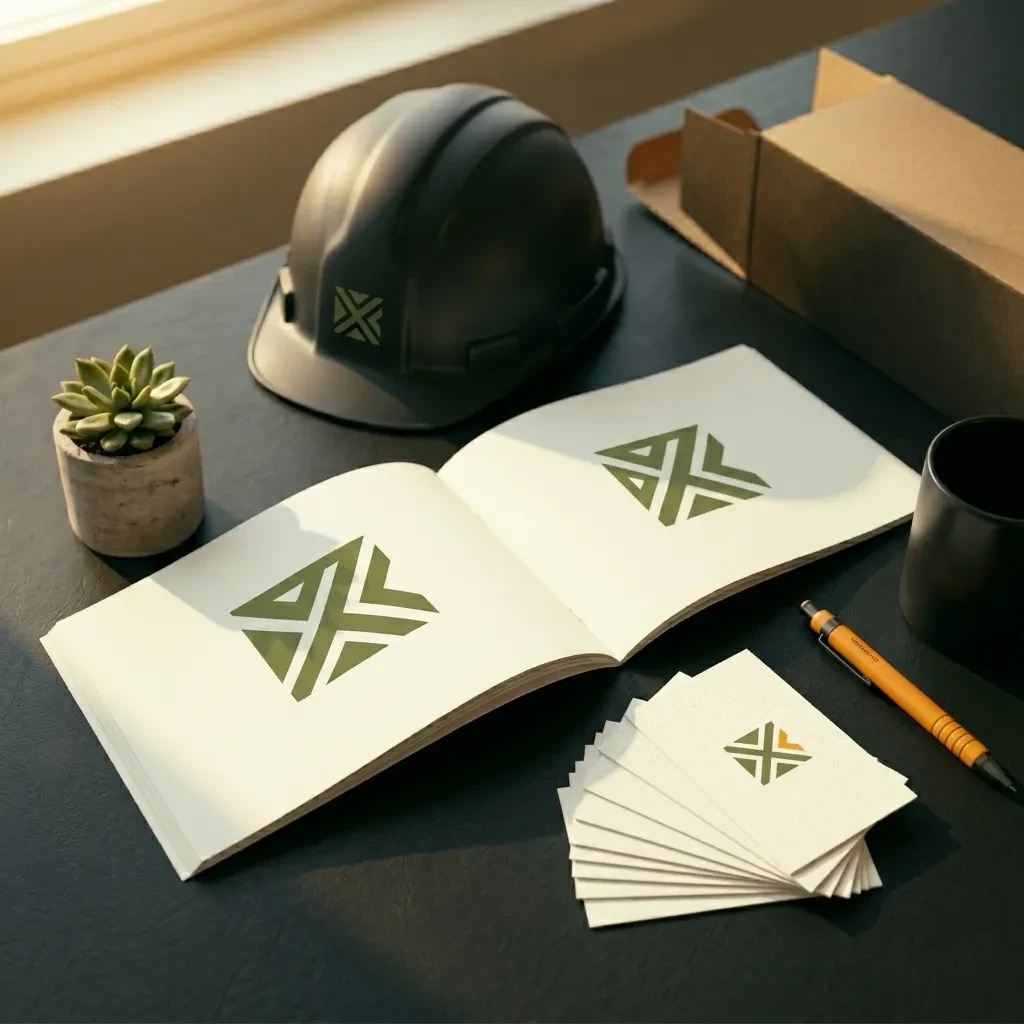 B2B industriálny brand manuál a logo pre dodávateľa priemyslu v Šali